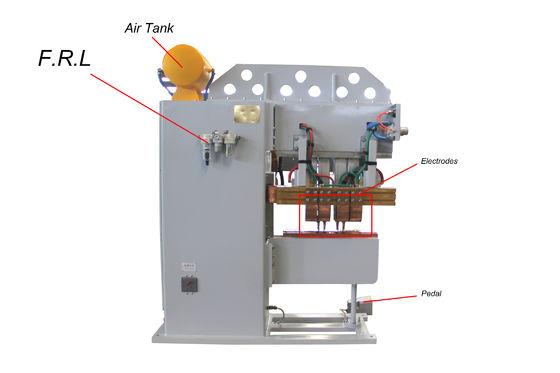 دستگاه جوشکاری فلز ورق 3500N 415V Multi Head Spot Welding Machine CE تایید شده