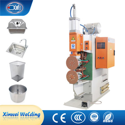 نیمه اتوماتیک Cnc جوشکاری مقاومت قوطی می تواند دایره ای طرف بخیه جوش ماشین