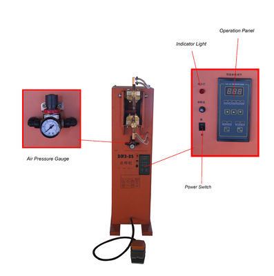 DN25 مقاومت 25KVA Rocker Arm Spot Welding Machine پا به کار گرفته شده
